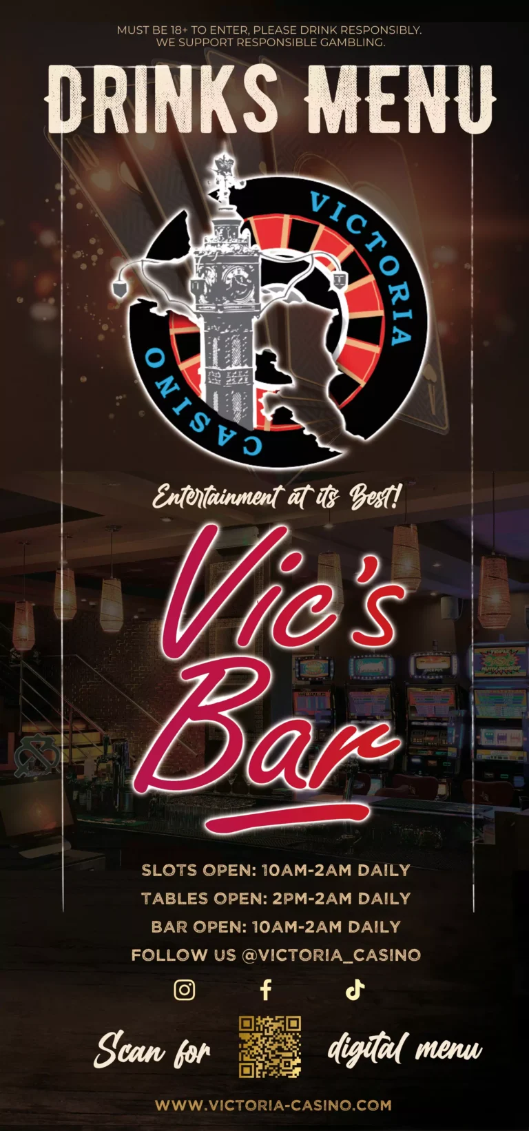 Victoria Casino Seychelles Bar Menu Digital1