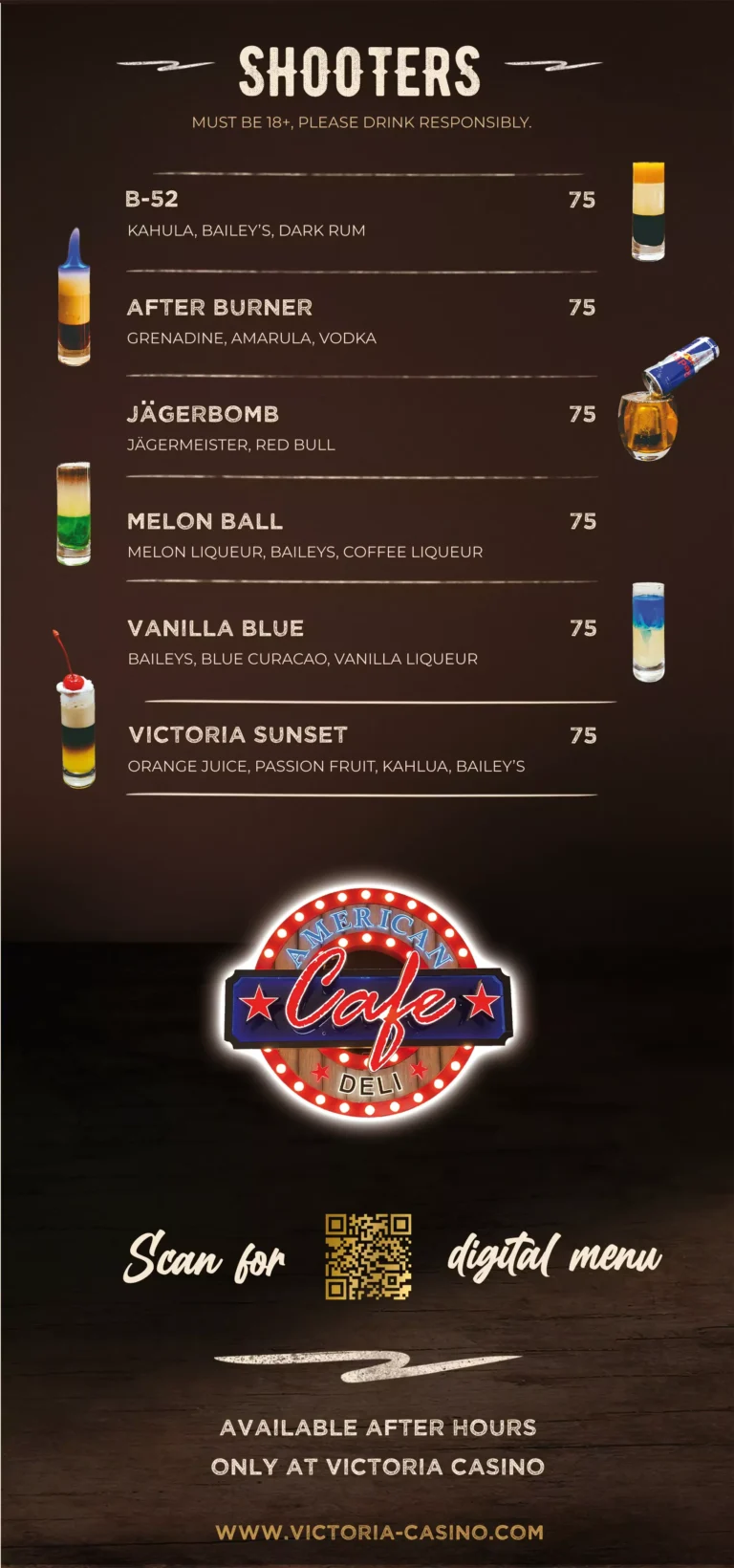 Victoria Casino Seychelles Bar Menu Digital3